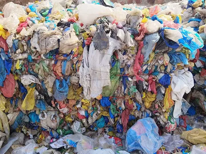 plastic waste recycling plant