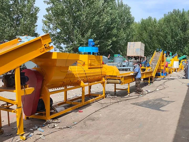 PET bottle recycling line