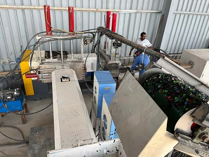 plastic granules extruder machine