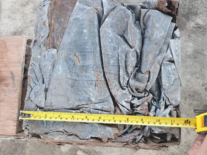 Compressed scrap metal