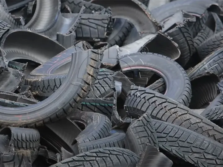 Results of tyre cutting machine