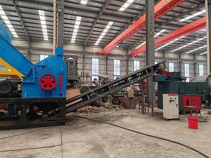 Thermal break aluminum recycling line