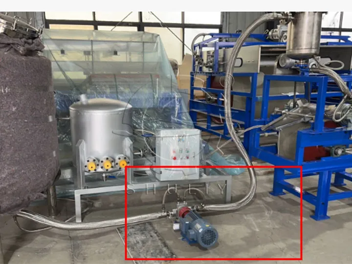 material pump and thermal oil heater