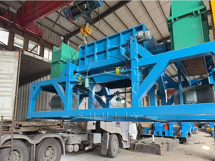 tire recycling shredder shipment