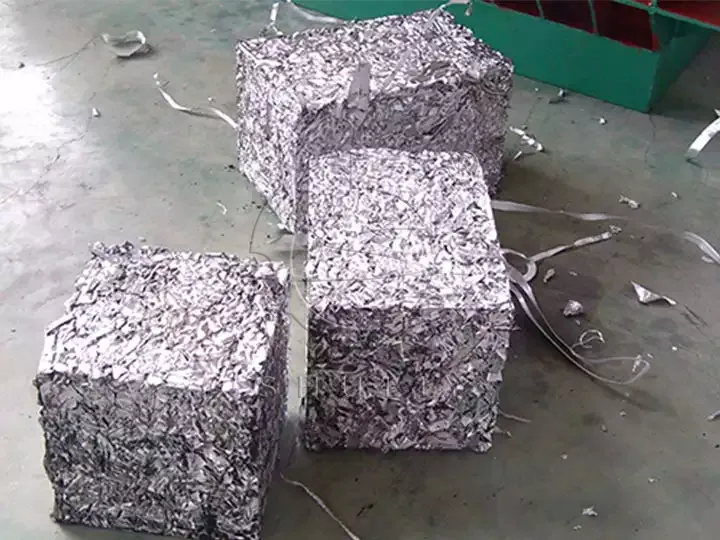 Compressed metal blocks