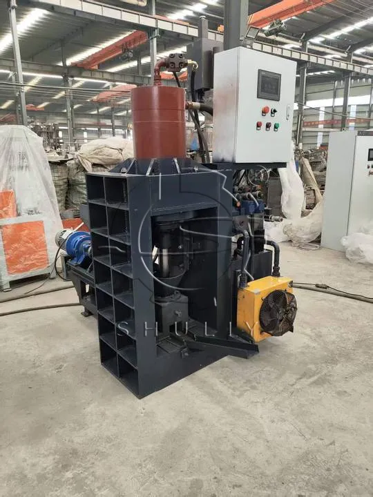 Vertical Hydraulic Metal Chip Briquetting Machine