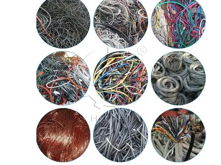Waste electrical cables
