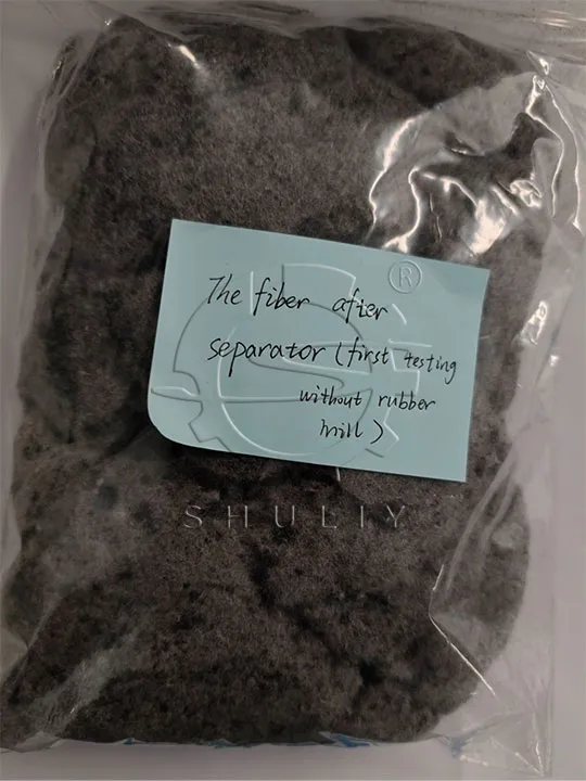 waste fiber after separation